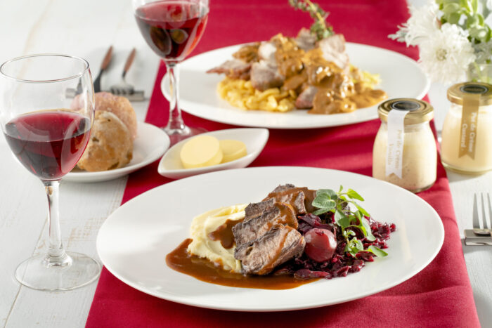 国際線ファーストクラス機内食「WRLD FLVRS」から、スイス料理の新メニュー２品が新発売♡
