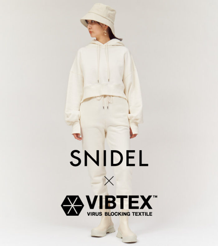 ＜スナイデル＞抗ウイルス素材を使用した「SNIDEL×VIBTEX」コレクション計4型を発売♡
