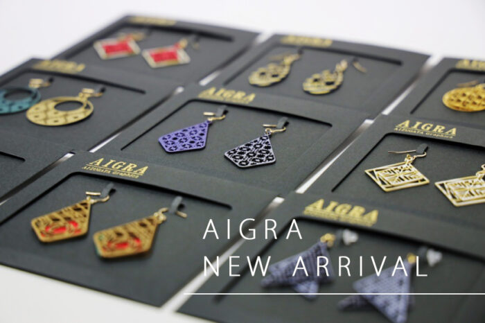 た紙のアクセサリーブランド「AIGRA(アイグラ)」新シリーズ商品が販売開始しました♪