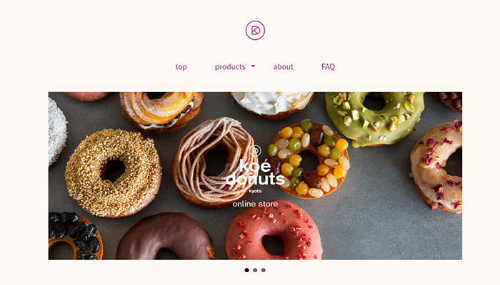 koe donutsのオンラインストア