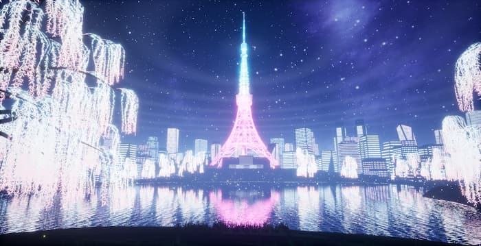 バーチャル東京タワーのキキララとコラボ3