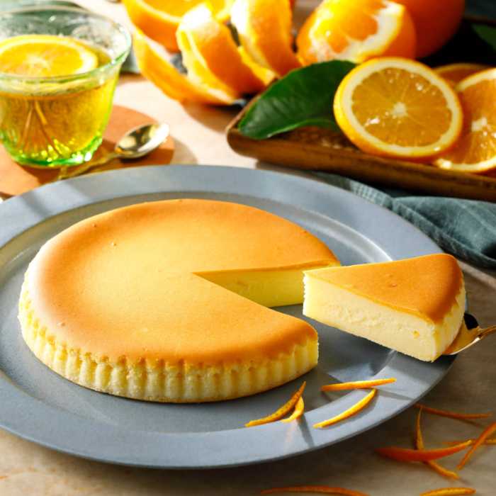 チーズガーデンのオレンジチーズケーキ