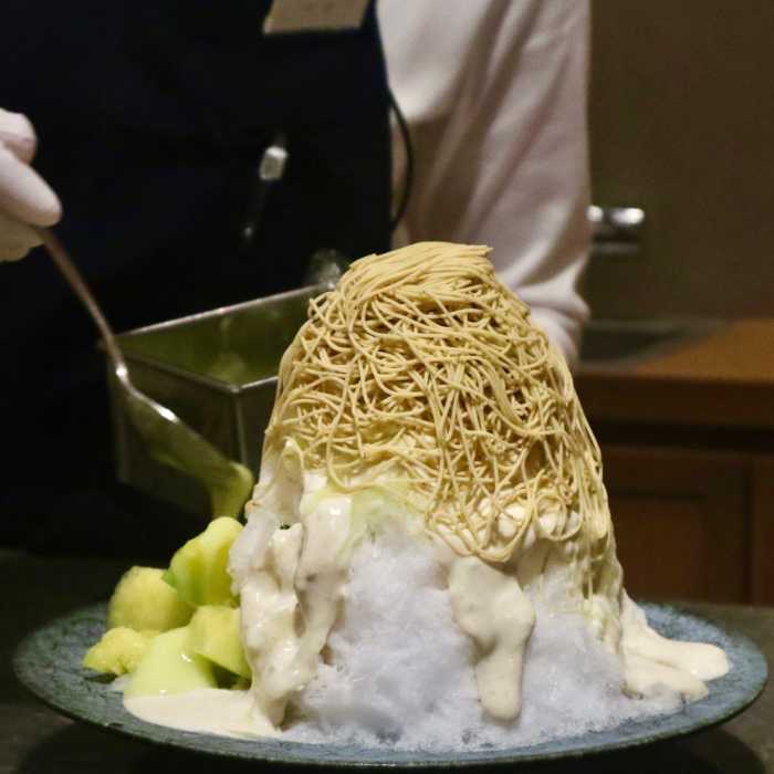 生糸の季節の果物のモンブラン氷夏織-kaori-3