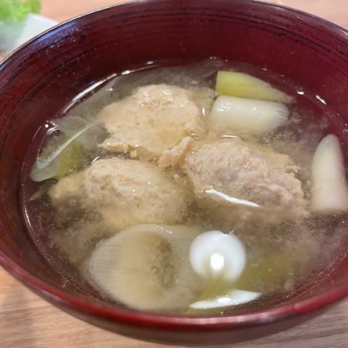 土鍋ごはん あおのスープ(鶏団子スープ)①