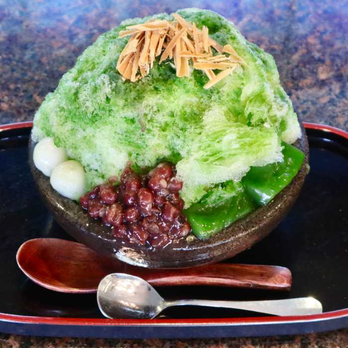 奈良パークホテルの大和緑茶かき氷①