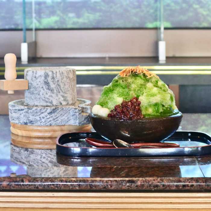 奈良パークホテルの大和緑茶かき氷②