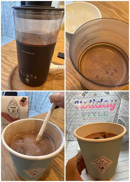 meijiのむチョコCafe5300の作る体験②