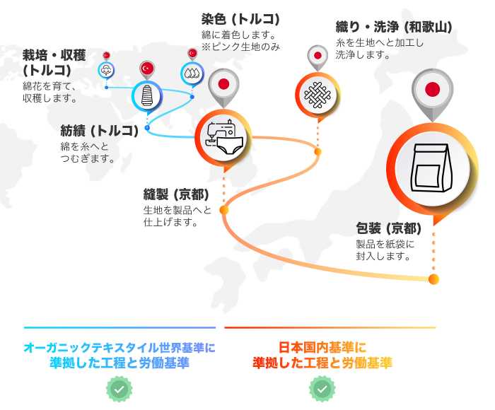 夜用オーガニックコットンの吸水ショーツ⑦