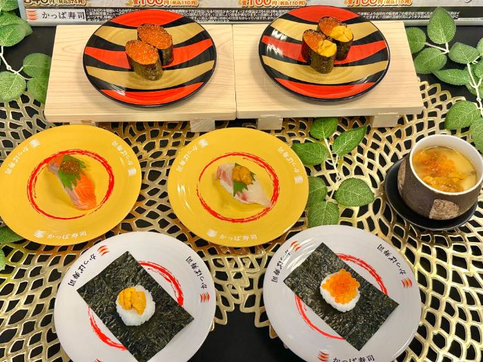 かっぱ寿司24夏フェアの寿司全体画像
