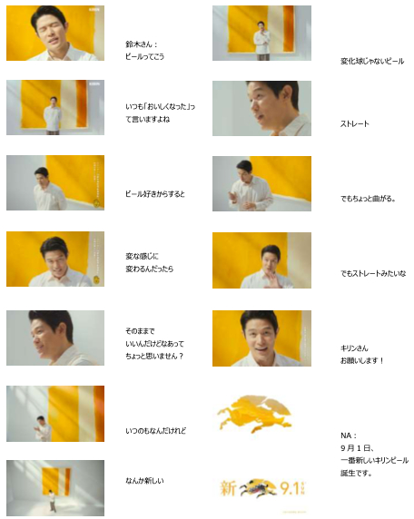 キリンビールのCM⑥