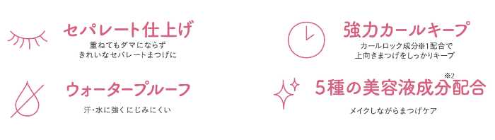 うそつきマスカラの透け感ブルーブラック④