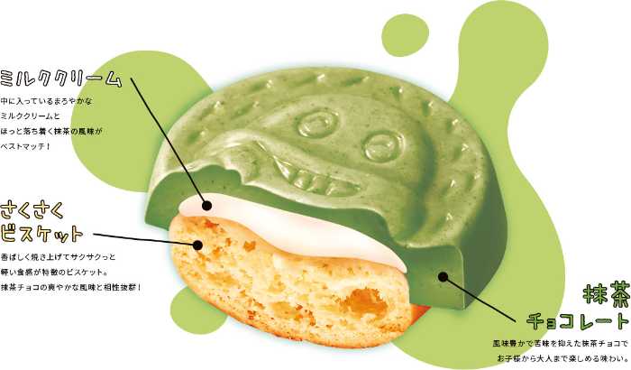 サク山チョコ次郎の抹茶ミルク味③