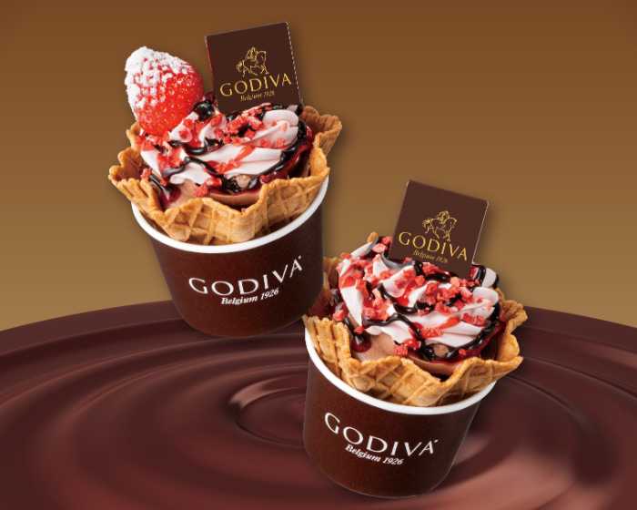ゴディバのバレンタイン限定新作ソフトクリーム①