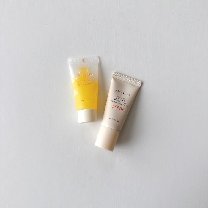アロマティカのクレンジング、日焼け止め