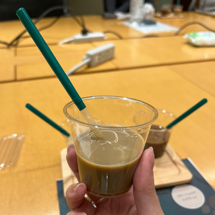 スターバックスのノンファットラテ③
