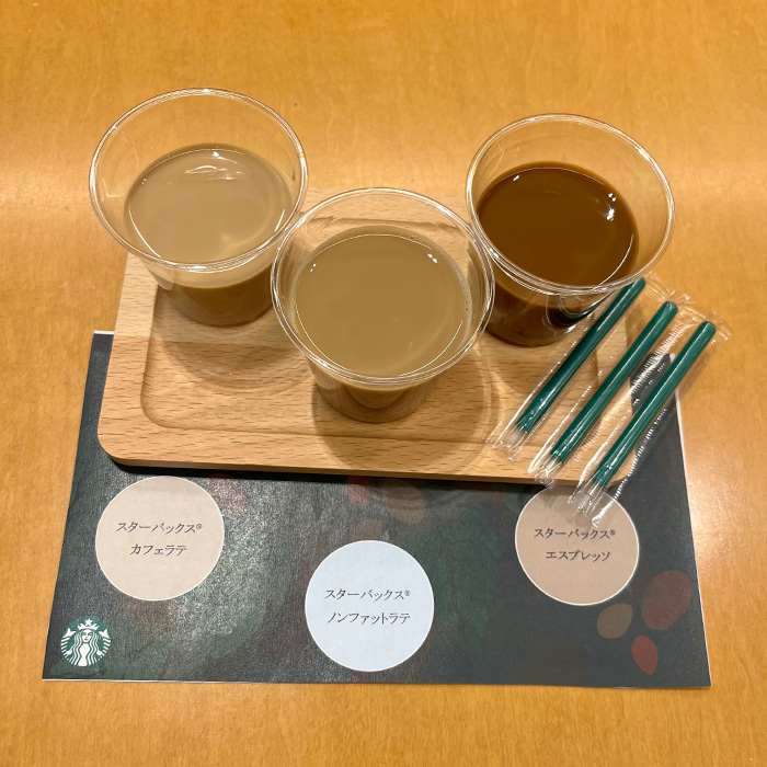 スターバックスのノンファットラテ②
