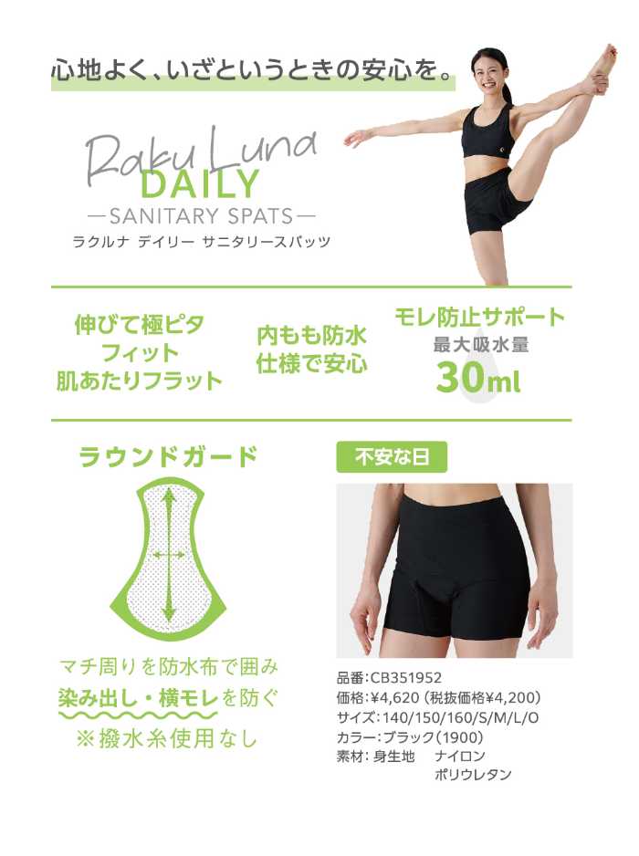 ラクルナのサニタリースパッツ③