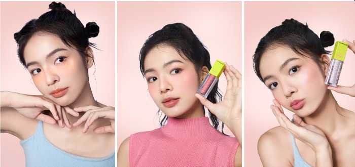 メイベリン ニューヨークのリキッドチーク③