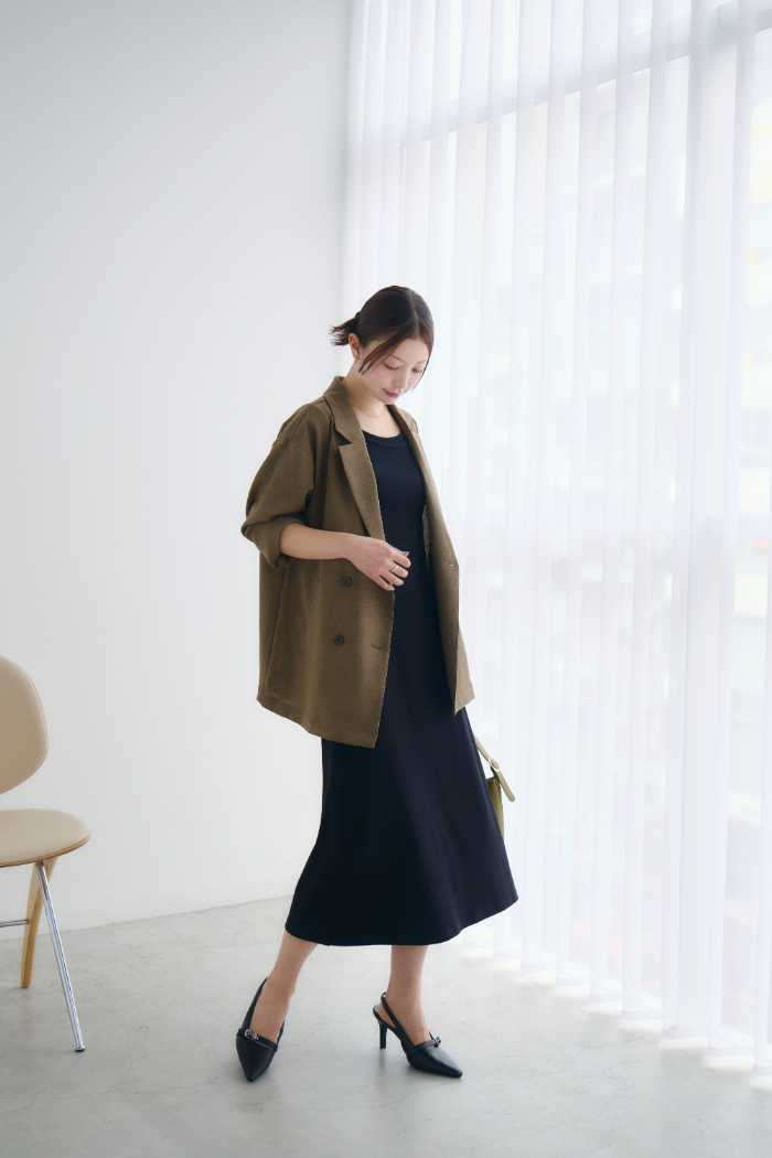 BAMBI WATERのカップ イン ボートネック ワンピース⑥