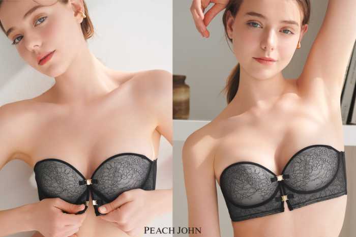ピーチジョンのパッといい胸ノンワイヤーストラップレス②
