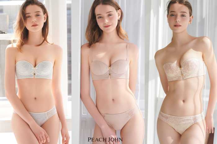 ピーチジョンのパッといい胸ノンワイヤーストラップレス⑧