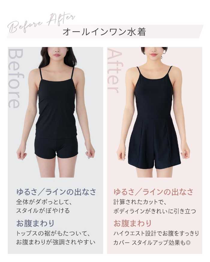 エナイのオールインワン水着②