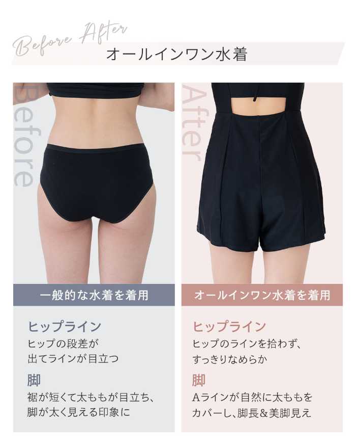 エナイのオールインワン水着③