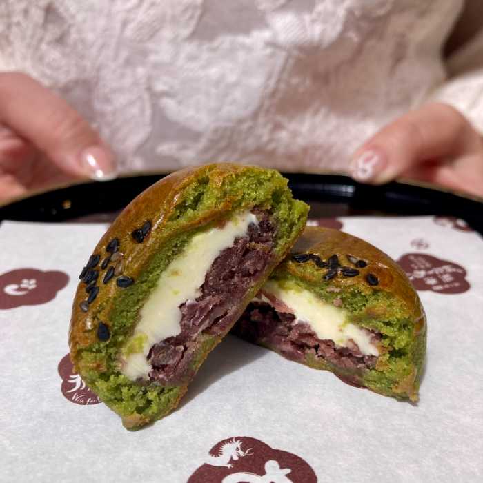 熱海ばたーあんの熱海ばたーあんパンまんじゅう抹茶