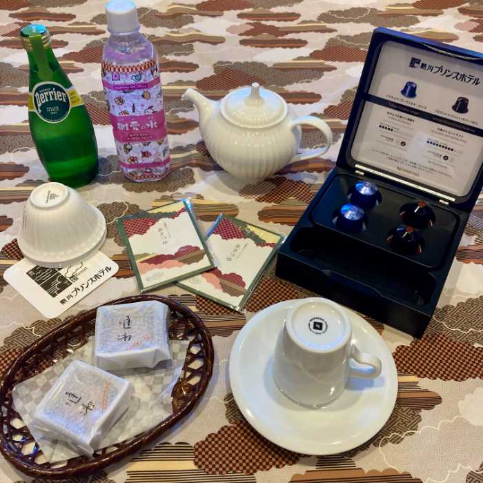 熱川プリンスホテルのウェルカムドリンク&フード