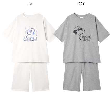 une nana coolとPEANUTSのコラボパジャマ