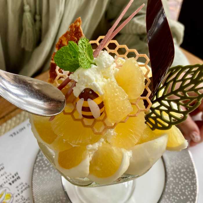伊豆今井浜東急ホテルの伊豆産ニューサマーオレンジのパフェ2