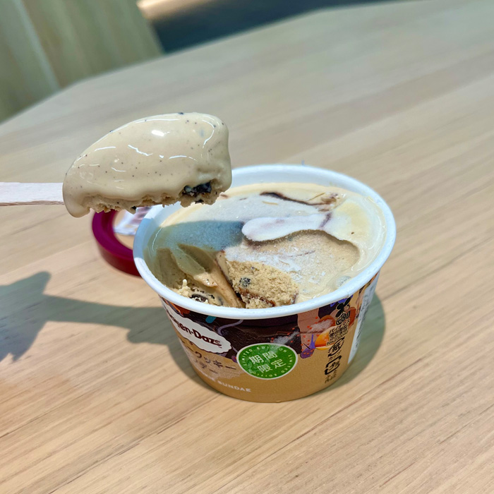 ハーゲンダッツのコーヒークッキーサンデー⑦