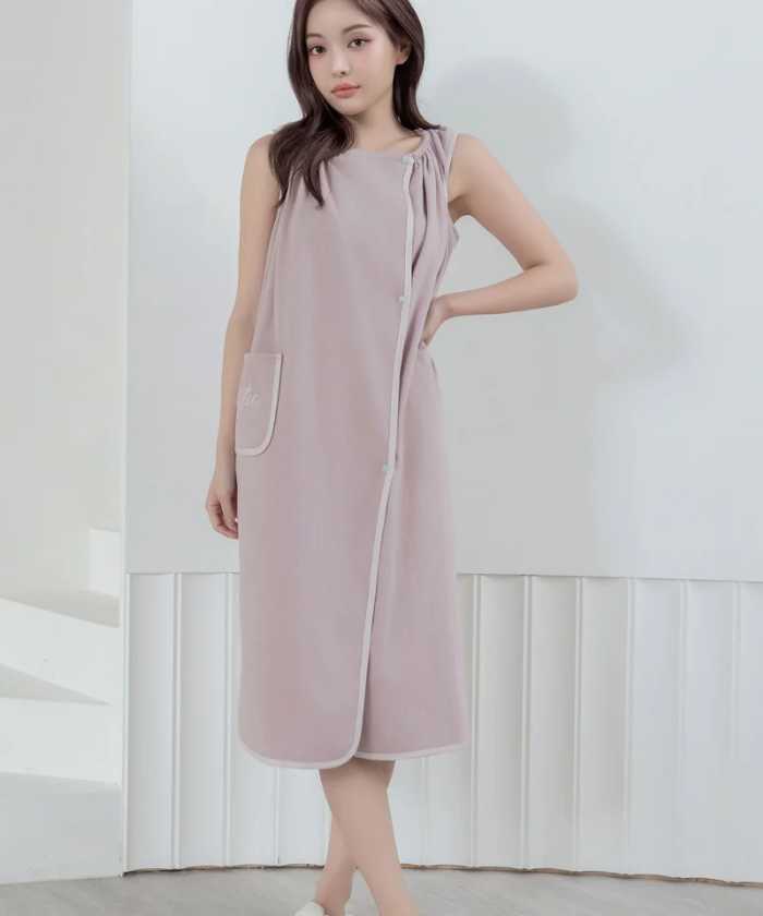 ツーハッチの3wayラップタオルワンピース⑤