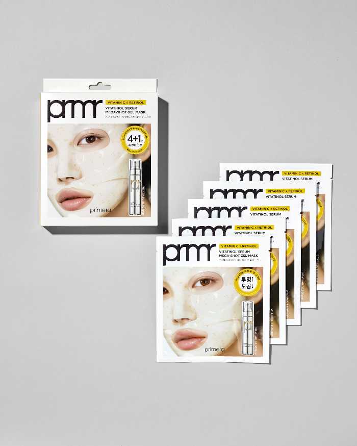 プリメラのビタチノールセラム メガショット ゲルマスク①