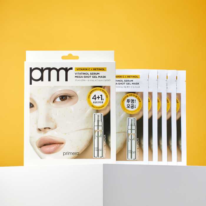 プリメラのビタチノールセラム メガショット ゲルマスク③