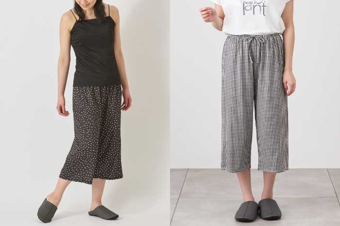 KEYUCAのさらさら7分丈パンツ①