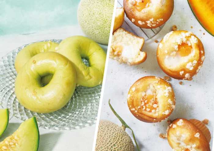 BAGEL & BAGELのメロンを使用した新商品1