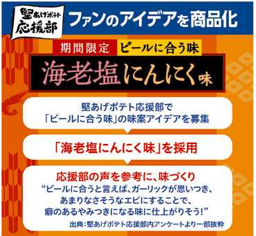 堅あげポテトの海老塩にんにく味②
