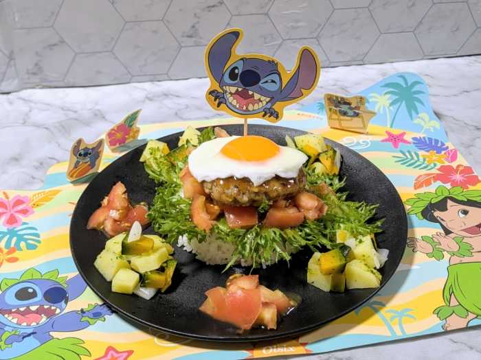 オイシックスの‹リロ＆スティッチ›ハワイアンロコモコ⑪