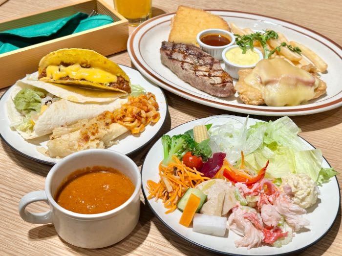 シズラー新宿東宝ビル店の盛り付け