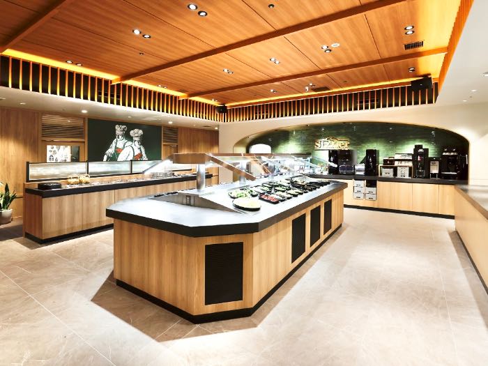 シズラー新宿東宝ビル店の内観(サラダバー)