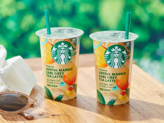 チルドカップのジョイフルマンゴーアールグレイティーラテ④