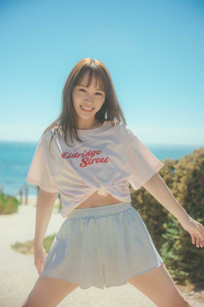 川栄李奈写真集の撮影シーン3