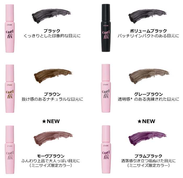 カールフィックスマスカラ(ミニ)の新色④