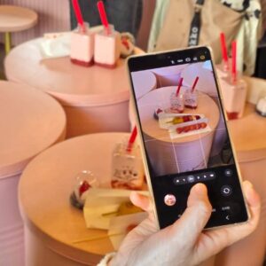 Samsungボンボンベリーの撮影風景