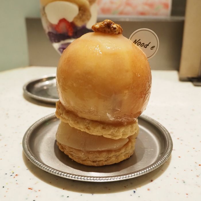 Nood eの白桃パフェ上部