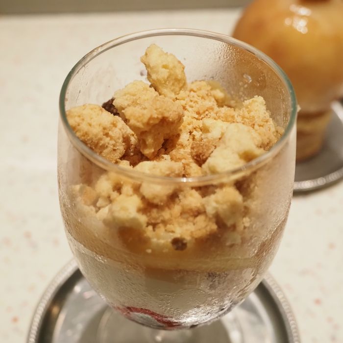 Nood eの白桃パフェ下部