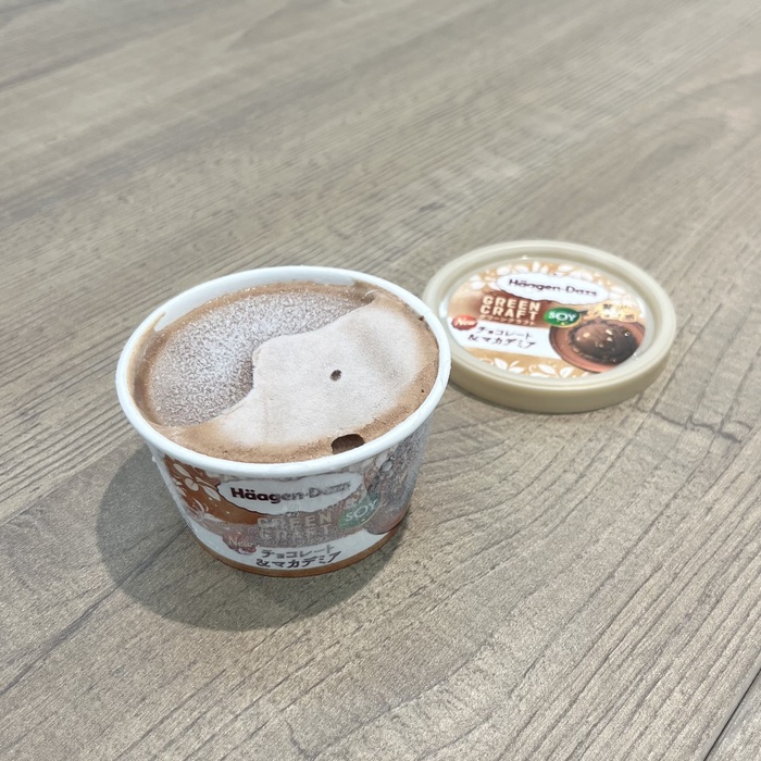 ハーゲンダッツ GREEN CRAFTのチョコレート＆マカデミア③