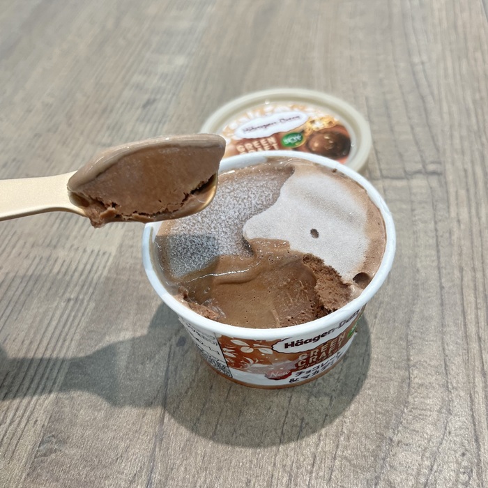 ハーゲンダッツ GREEN CRAFTのチョコレート＆マカデミア④