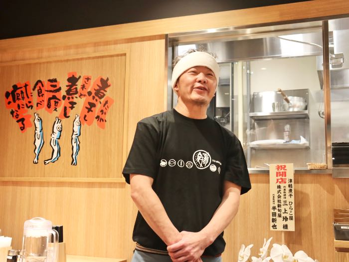東京ラーメンストリートご当地エリアのひらこ屋店主